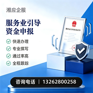 邯郸服务业引导资金申报服务