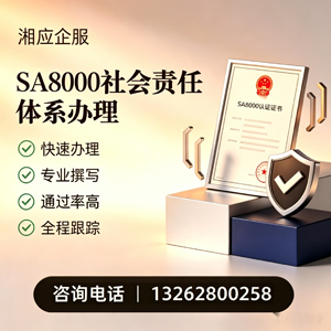 邯郸SA8000社会责任体系认证服务